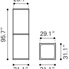 Zuo Zuo Chair Display Light Gray