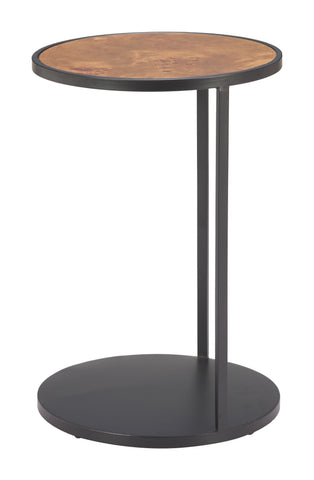 Zuo Nodo Side Table Brown & Black
