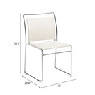 Zuo Verbena Dining Chair (Set of 2) Cream