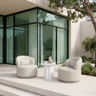 Zuo Sausalito Swivel Chair Beige
