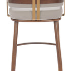 Zuo Brew Barstool Beige & Walnut