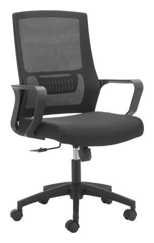 Zuo Jett Low Back Office Chair Black