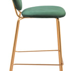 Zuo Odessa Barstool (Set of 2) Green & Gold