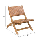 Zuo Sunflare Lounge Chair Brown