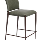 Zuo Freesia Counter Stool (Set of 2) Olive Green