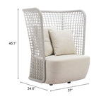 Zuo Hudu Accent Chair Beige