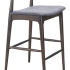 Zuo Tuzka Barstool (Set of 2) Gray & Espresso