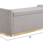 Zuo Dobo Storage Bench Gray