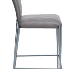 Zuo Freesia Counter Stool (Set of 2) Charcoal Gray