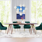 Zuo Maxine Dining Chair Green & Gold