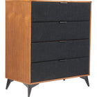 Zuo Zarif Chest Black & Walnut
