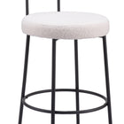 Zuo Blanca Barstool (Set of 2) Ivory
