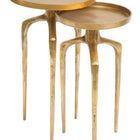 Zuo Como Accent Table Set (2-Piece) Antique Gold