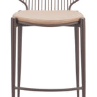 Zuo Silues Counter Stool (Set of 2) Taupe & Brown
