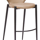 Zuo Lino Barstool (Set of 2) Taupe