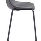 Zuo Smart Barstool (Set of 2) Charcoal