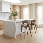 Zuo Poise Counter Stool Brown & Walnut