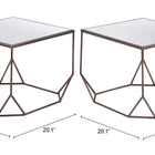 Zuo Arzon Coffee Table Set (2-Piece) Bronze