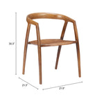 Zuo Ziran Dining Chair (Set of 2) Walnut