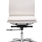 Zuo Lider Plus Armless Office Chair White