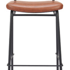 Zuo Charon Barstool (Set of 2) Vintage Brown