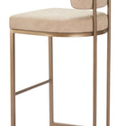 Zuo Velar Barstool (Set of 2) Beige