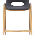 Zuo Desi Counter Stool (Set of 2) Black & Gold