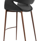 Zuo Limay Barstool Black & Walnut