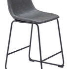 Zuo Smart Counter Stool (Set of 2) Charcoal
