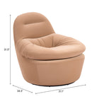 Zuo Reva Swivel Chair Tan