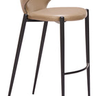 Zuo Lino Barstool (Set of 2) Taupe