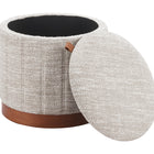 Zuo Fije Storage Ottoman Gray