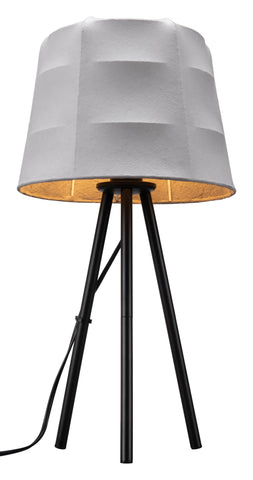 Zuo Mozzi Table Lamp Gray & Black