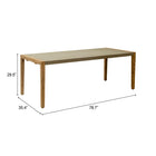Zuo Kata Dining Table Gray