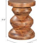 Zuo Kerala Side Table Walnut