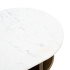 Zuo Bild Console Table White & Brass