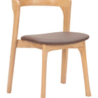 Zuo Pioro Dining Chair (Set of 2) Brown & Natural