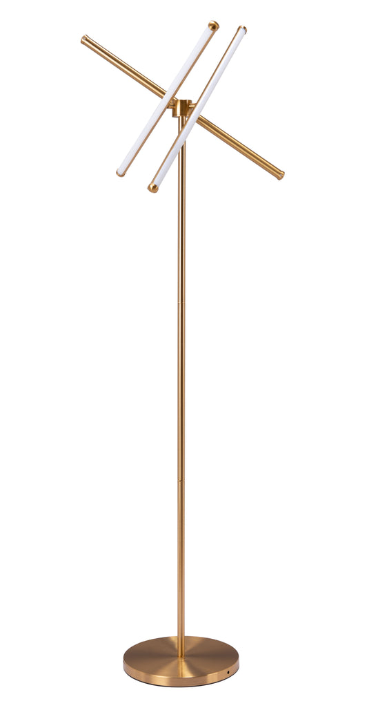 Zuo Garza Floor Lamp Brass