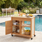 Zuo Valtan Bar Cart Natural