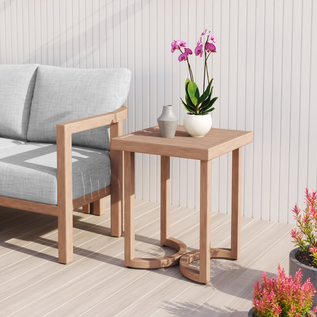 Zuo Leto Side Table Brown