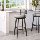 Zuo Gimsby Swivel Barstool Gray
