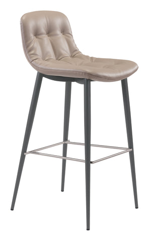 Zuo Tangiers Barstool (Set of 2) Taupe