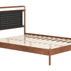 Zuo Netz Queen Bed Black & Walnut