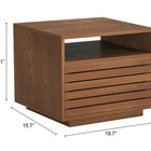 Zuo Slit Nightstand Walnut
