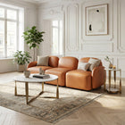 Zuo Orion Accent Table White & Brass