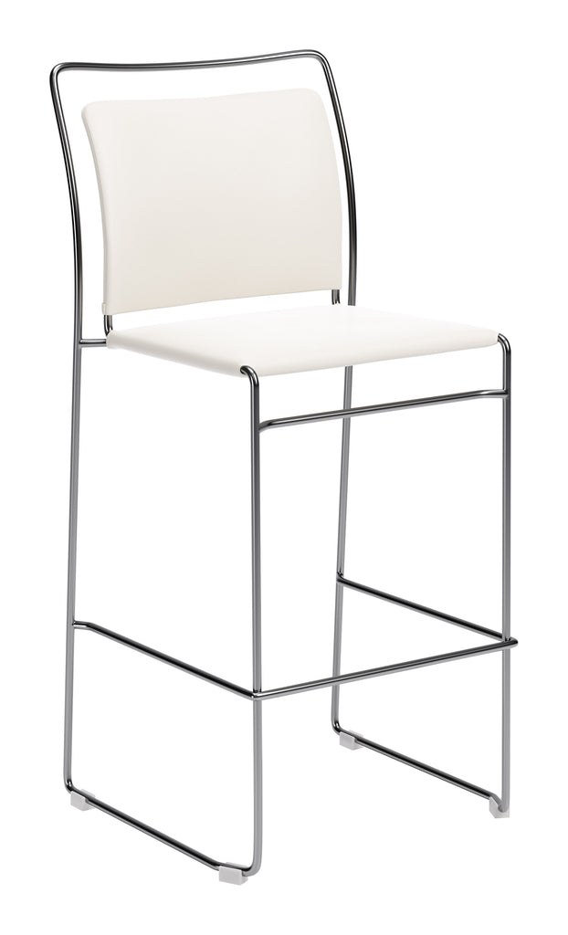 Zuo Verbena Barstool (Set of 2) Cream
