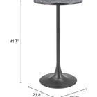 Zuo Bite Bar Table Black