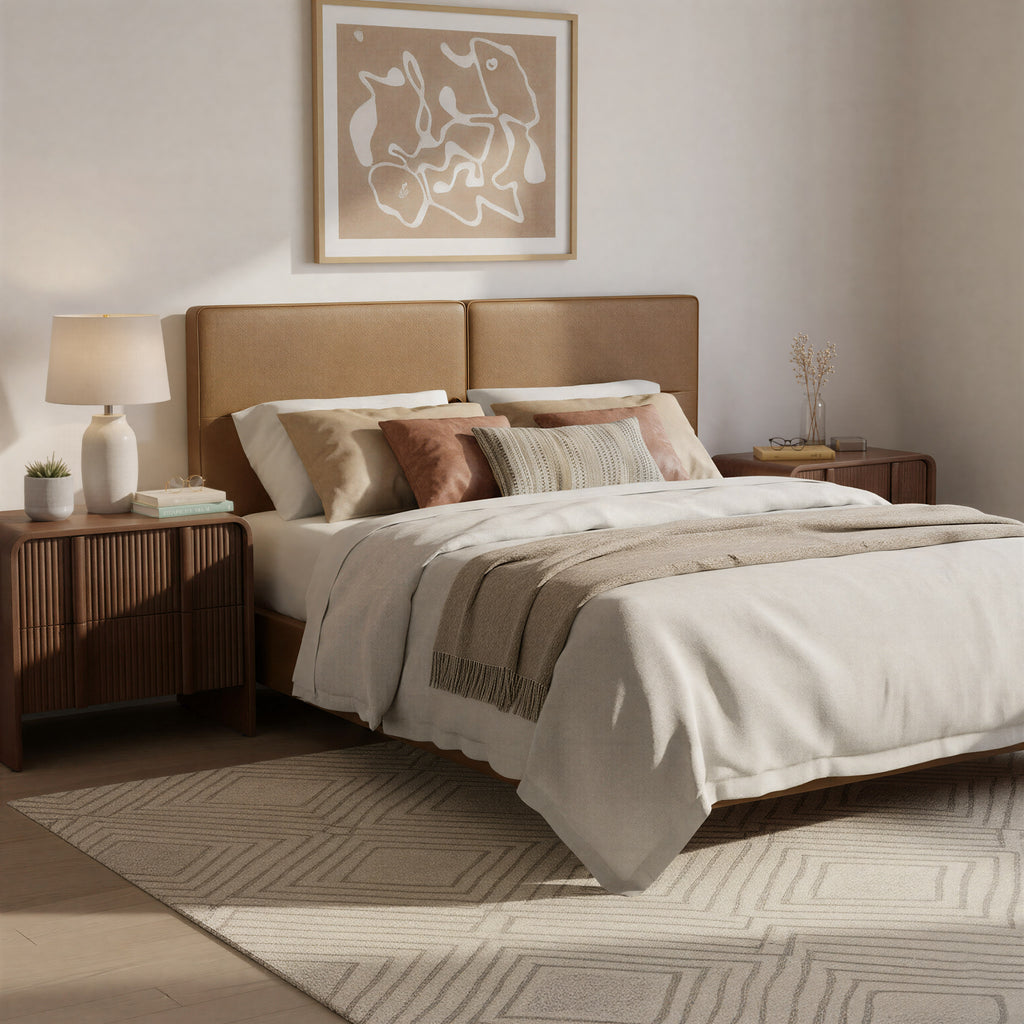 Zuo Cove Floating Queen Headboard Brown
