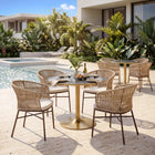 Zuo Batu Dining Table Black & Gold