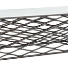 Zuo Duchess Coffee Table White & Antique Bronze